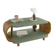 Mesa de Centro Sala Floripa com Pés de Madeira Maciça Mesa de Centro Sala Floripa com Pés de Madeira Maciça