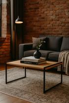 Mesa de centro sala industrial retangular decor slim Mesa de centro sala industrial retangular decor slim