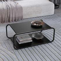 Mesa de Centro Sala Orgânica 80cm x 48cm Cantos Arredondados e Pés em Metal Mesa de Centro Sala Orgânica 80cm x 48cm Cantos Arredondados e Pés em Metal