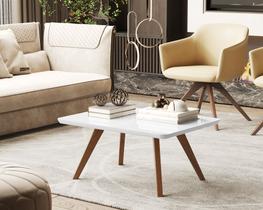 Mesa De Centro Sala Retangular Retro Pes Madeira Mesa De Centro Sala Retangular Retro Pes Madeira