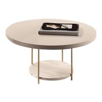 Mesa de Centro Sky Redonda com Tampo MDF - HB Móveis