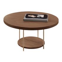 Mesa de Centro Sky Redonda com Tampo MDF - HB Móveis