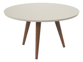 Mesa de Centro Slim Patrimar Redonda Off White Mesa de Centro Slim Patrimar Redonda Off White