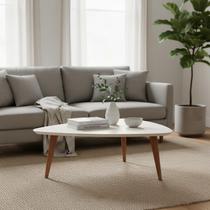 Mesa de Centro Triangular Utopia Baixa 85 cm Sala de Estar