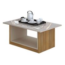 Mesa de Centro Veneza Valdemoveis Cinamomo Off White Mesa de Centro Veneza Valdemoveis Cinamomo Off White
