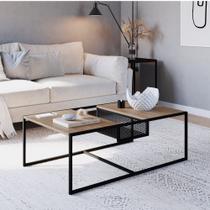 Mesa de Centro York 100x60cm Estilo Industrial Artesano