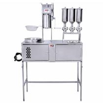 Mesa de Churros com 1 Masseira Engrenagem e 3 Doceiras com Bancada Mesa de Churros com 1 Masseira Engrenagem e 3 Doceiras com Bancada