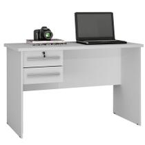 Mesa de Computador Byte Escrivaninha 2 Gavetas Valdemóveis Cor Branca