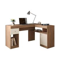 Mesa de computador caemmun nilo buriti/off white