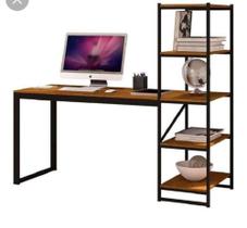 Mesa de computador com prateleira Drserralheiro Mesa de computador com prateleira Drserralheiro