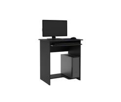 Mesa De Computador Desktop Pratica Ej Móveis Preto