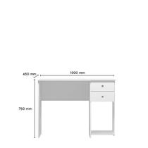 Mesa de Computador Escrivaninha Gamer Qmovi Branco / Branco (4115.5)