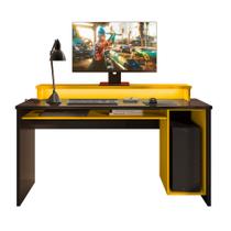 Mesa De Computador Gamer Escrivaninha Com LED DRX 6000 - Móveis Leão