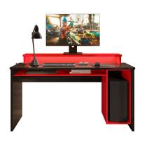 Mesa De Computador Gamer Escrivaninha Com LED DRX 6000 - Móveis Leão