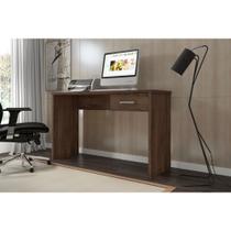 Mesa De Computador Gávea Com Gaveta Para Escritório Avelã Mesa De Computador Gávea Com Gaveta Para Escritório Avelã