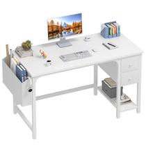 Mesa de Computador Lufeiya Branca 120 cm com Gavetas Mesa de Computador Lufeiya Branca 120 cm com Gavetas