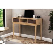 Mesa de Computador MB 1099 c/ 2 Gavetas Mel/Avelã - Movelbento