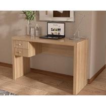 Mesa de Computador ME-4123 c/ 2 Gavetas Amêndoa - Tecno Mobili