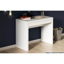 Mesa de Computador ME4107 c/ 1 Gaveta Branco - Tecno Mobili