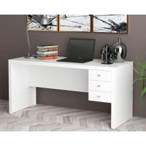 Mesa de Computador ME4113 c/ 3 Gavetas Branco - Tecno Mobili