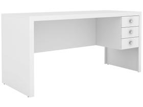 Mesa de Computador ME4113 c/ 3 Gavetas Branco - Tecno Mobili