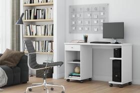 Mesa de Computador Million Branco - Patrimar Móveis