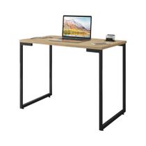 Mesa de Computador Office 0.9 Gênova Natura Preto