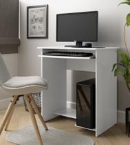 Mesa de Computador Prática (Branco) - EJ Móveis