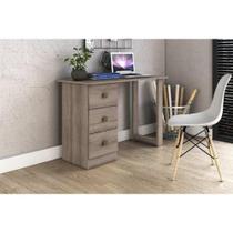 Mesa de Computador Solteiro MSM 436 c/ 3 Gavetas Rustico - Movelbento