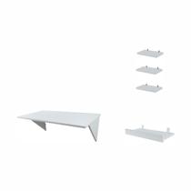 Mesa de computador Status Escrivaninha Estudos Gamer Branca - Compacta - Prática - Suspensa - Apartamento - Studio Mesa de computador Status Escrivaninha Estudos Gamer Branca - Compacta - Prática - Suspensa - Apartamento - Studio