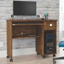 Mesa de Computador Vicenza Canela - Lukaliam Móveis