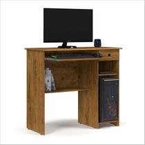 Mesa de Computador Viena Com 1 Gaveta e Nicho Freijó - EJ Móveis Mesa de Computador Viena Com 1 Gaveta e Nicho Freijó - EJ Móveis