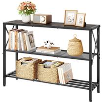 Mesa de console Hoctieon Industrial 3 Tier Entryway Grey Mesa de console Hoctieon Industrial 3 Tier Entryway Grey