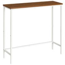 Mesa de console HOOBRO Narrow 29,5 cm branca e nogueira WH75XG01