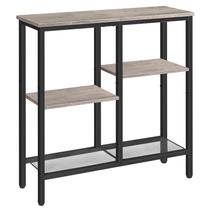 Mesa de console HOOBRO Narrow Side de 4 camadas com prateleira de malha metálica Mesa de console HOOBRO Narrow Side de 4 camadas com prateleira de malha metálica