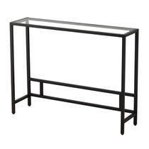 Mesa de console MAJARO Small Modern Temperado Vidro Temperado Preto