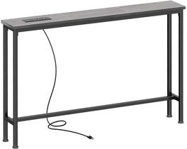 Mesa de console SUPERJARE com saída 15 x 100 x 74 cm de carvão Mesa de console SUPERJARE com saída 15 x 100 x 74 cm de carvão