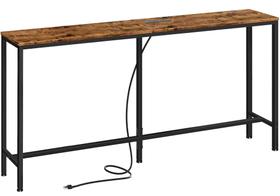 Mesa de console SUPERJARE com saída 160 cm marrom rústico