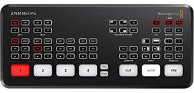 Mesa de Corte Blackmagic Atem Mini Pro HDMI Switcher Live Streeming Gerenciador de Estudio Cameras Podcast