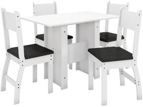 Mesa de Cozinha 4 Cadeiras Retangular Milano - J57050 Poliman Móveis