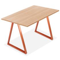 Mesa de Cozinha Jantar Escritório Home Office Mirage Tampo 100cm x 60cm - Cobre Jade