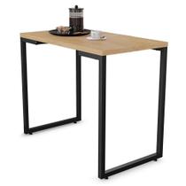 Mesa de Cozinha Multiuso Lanche Rápido Estilo Industrial 90x50cm BP Prattica F02 Nature - Mpozenato