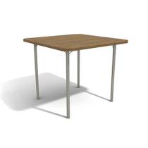 Mesa de Cozinha Sena c/ Tampo 90cm Niquel/Nogueira - Kappesberg Mesa de Cozinha Sena c/ Tampo 90cm Niquel/Nogueira - Kappesberg