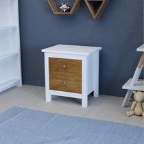 Mesa de de Cabeceira 2 Gavetas em Madeira Maciça Amélia