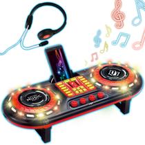 Mesa de DJ Mixer Infantil Brinquedo Controladora com Luz e Som