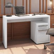 Mesa de Escritório 1.20M Branco 1 gaveta 1 porta S970