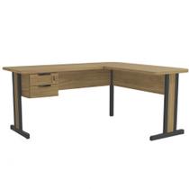 Mesa de Escritório 2 Gavetas Estrutura em MDP Versatile Kappesberg