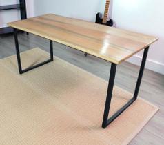 MESA DE ESCRITÓRIO AÇO MADEIRA ESTILO INDUSTRIAL ME02 Informar cor da estrutura via mensagem após a compra