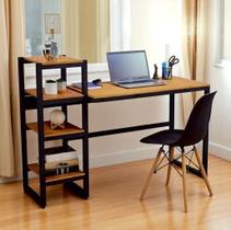 MESA DE ESCRITÓRIO AÇO MDF ESTILO INDUSTRIAL ME01 Informar cor da estrutura e MDF via mensagem após a compra