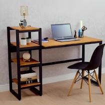 MESA DE ESCRITÓRIO AÇO/MDF ESTILO INDUSTRIAL MOBBILI ME-01 (Informar cor da estrutura e MDF via mensagem após a compra, por gentileza)